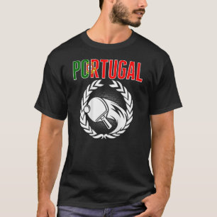 Portugal Ping Pong Portuguese Table Tennis Suppor T-Shirt