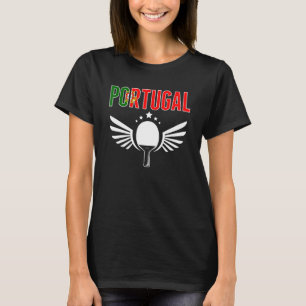 Portugal Ping Pong Portuguese Table Tennis Suppor T-Shirt
