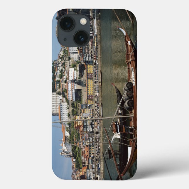 Portugal, Porto, Boat With Wine Barrels Case-Mate iPhone Case (Back)