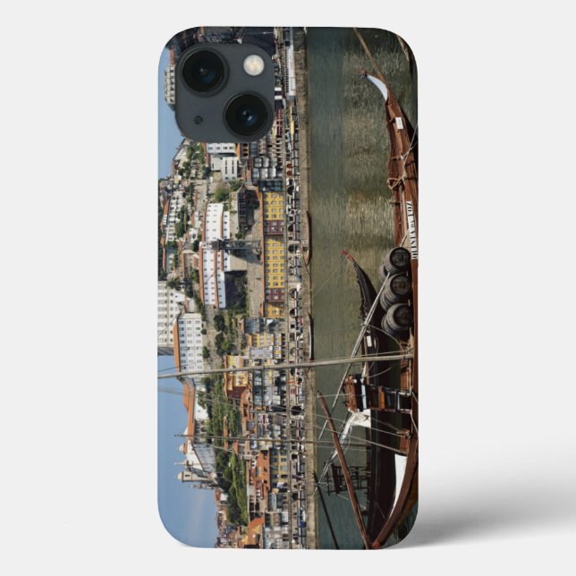 Portugal, Porto, Boat With Wine Barrels Case-Mate iPhone Case (Back)