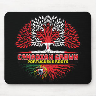 Portugal Portuguese Canadian Canada Tree Roots Mouse Mat