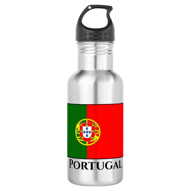 Portugal (Portuguese) Flag 532 Ml Water Bottle (Front)