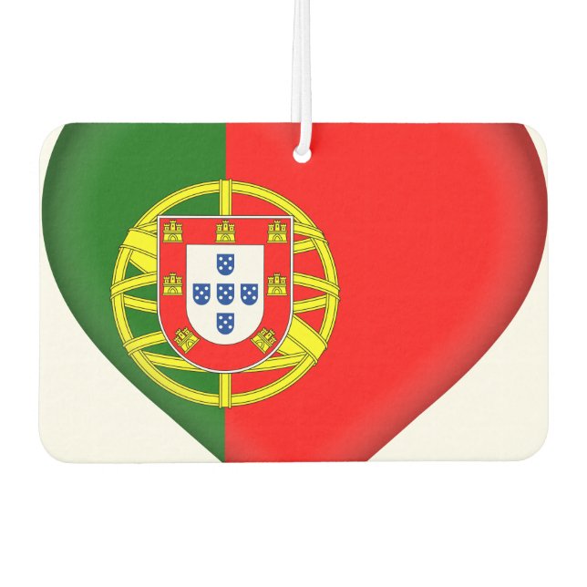 Portugal (Portuguese) Flag Car Air Freshener (Front)