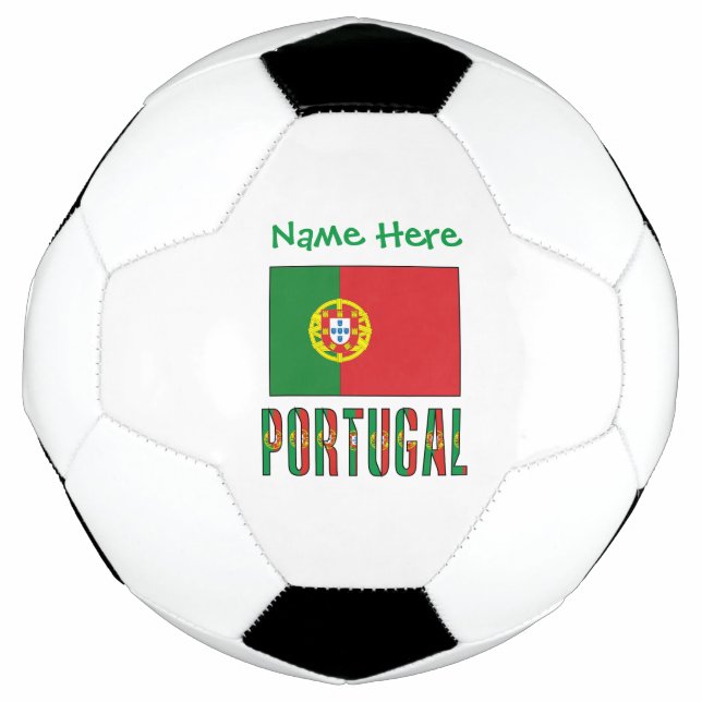 Portugal Portuguese Flag Green Personalisation  Football (Front)