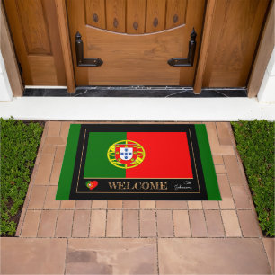 Portugal & Portuguese Flag house /sports Welcome Doormat