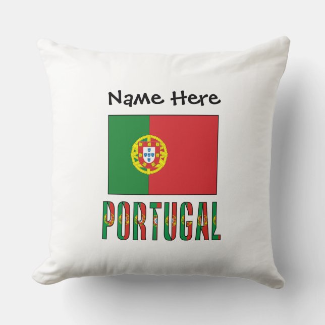 Portugal Portuguese Flag Personalised  Cushion (Front)