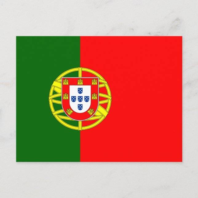 Portugal (Portuguese) Flag Postcard (Front)