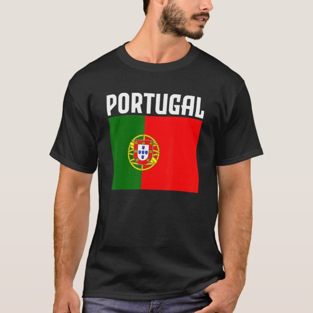 Portugal Portuguese Flag Pride Portuguese Origins  T-Shirt (Front)