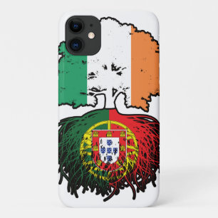 Portugal Portuguese Irish Ireland Tree Roots Flag iPhone 11 Case
