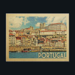 Portugal Postcard Vintage Travel<br><div class="desc">Portugal design in Vintage Travel style featuring a beautiful ocean scene of Madeira.</div>