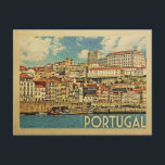 Portugal Postcard Vintage Travel<br><div class="desc">Portugal design in Vintage Travel style featuring a beautiful ocean scene of Madeira.</div>