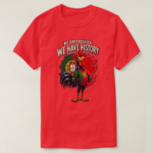 Portugal Rooster Soccer Fan Funny T-Shirt
