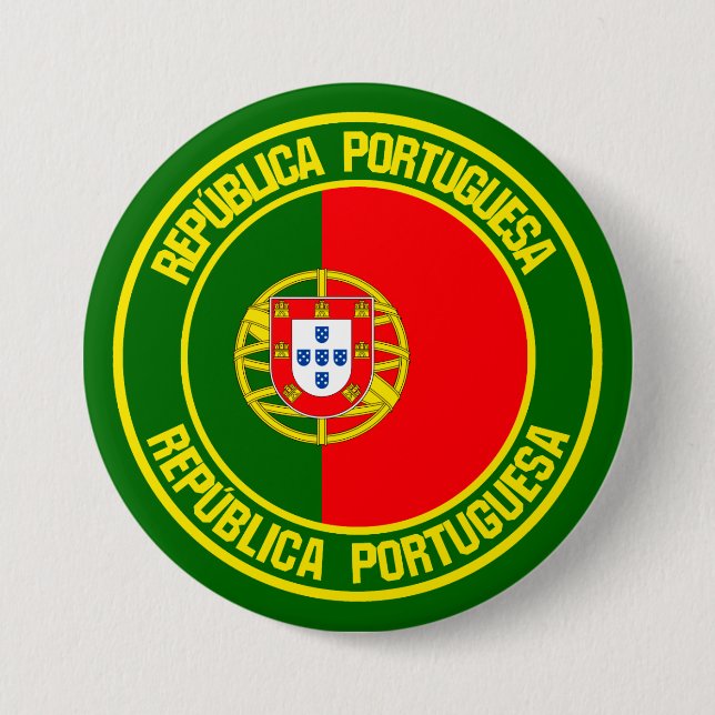 Portugal Round Emblem 7.5 Cm Round Badge (Front)