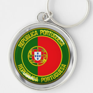 Portugal Round Emblem Key Ring