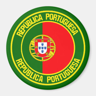 Portugal Round Emblem Magnet