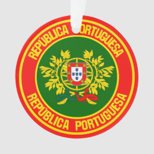 Portugal Round Emblem Ornament