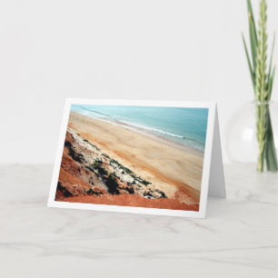 Portugal, Sandy Beach Landscape Card