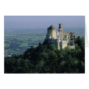 Portugal, Sintra, Pena Palace, atop Serra da