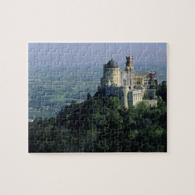Portugal, Sintra, Pena Palace, atop Serra da Jigsaw Puzzle (Horizontal)