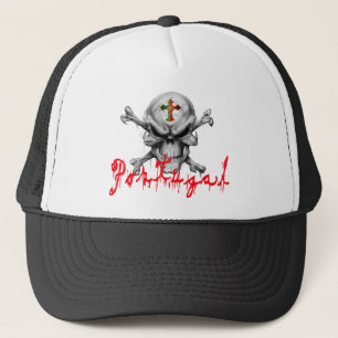 Portugal Skull Trucker Hat