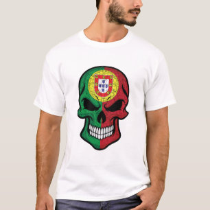 Portugal Smiling Skull Flag T-Shirt