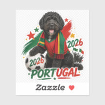 Portugal Soccer 2026 Dog Sticker Team Portugal