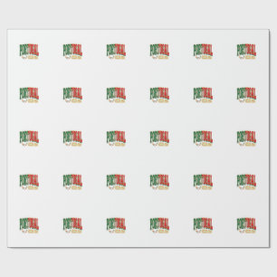 Portugal Soccer 2026 Soccer Bold Country Typograph Wrapping Paper