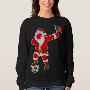 Portugal Soccer Christmas Santa Claus Portuguese F Sweatshirt