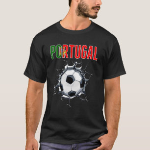Portugal Soccer Fans - Portuguese Football In Crac T-Shirt