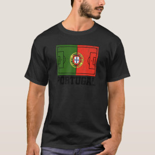 Portugal Soccer Field Country Flag Portuguese Prid T-Shirt