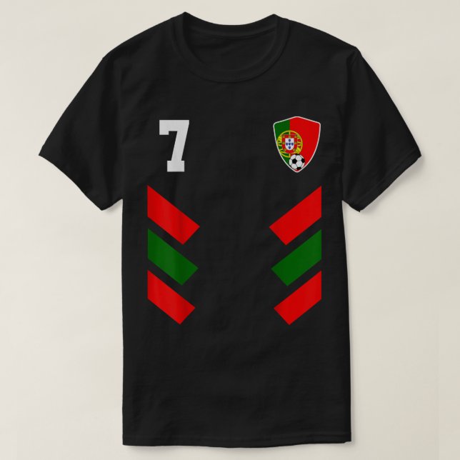 Portugal Soccer Jersey Portugal Football Portugues T-Shirt (Design Front)