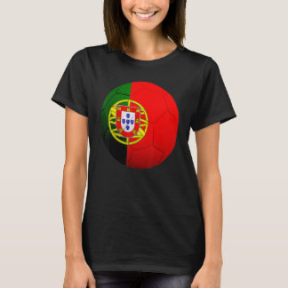 Portugal Soccer National  Ball Portugal Flag Footb T-Shirt