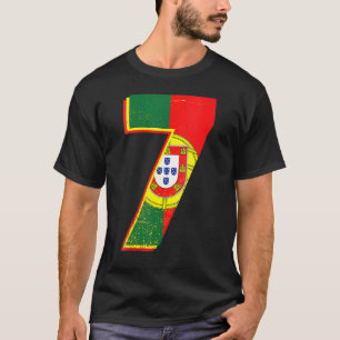 Portugal Soccer Number 7 Portugese Football Sports T-Shirt