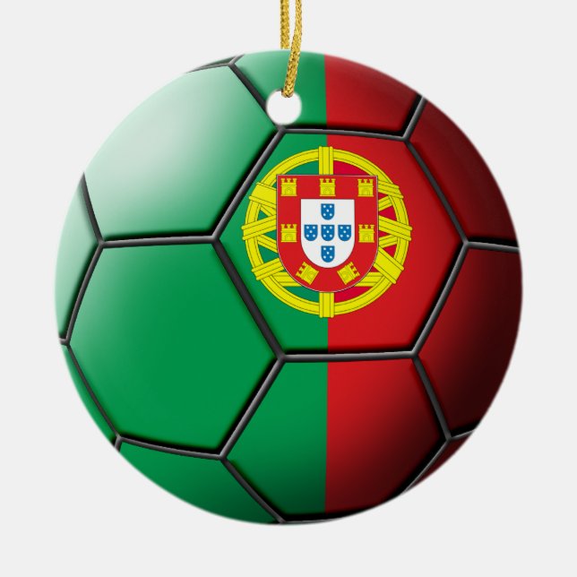 Portugal Soccer Ornament (Front)