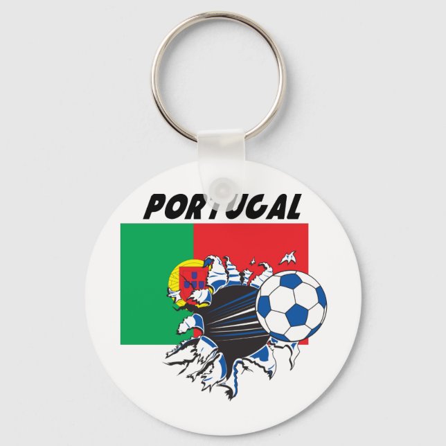 Portugal Soccer Swag Key Ring (Front)