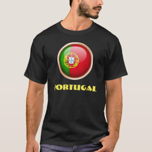 PORTUGAL Special Customisable Black  T-Shirt
