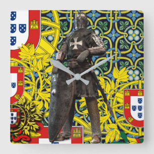 Portugal square wall clock