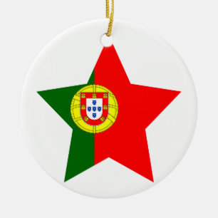 Portugal Star Ceramic Tree Decoration