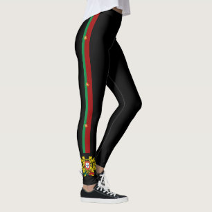 Portugal stripes flag leggings
