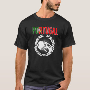 Portugal Table Tennis  Portuguese Ping Pong Suppor T-Shirt