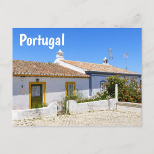 Portugal Traditional Old Houses in the Algarve Postcard