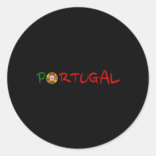 Portugal Travel Vacation Iberian Pride Portuguese Classic Round Sticker