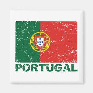 Portugal Vintage Flag Magnet