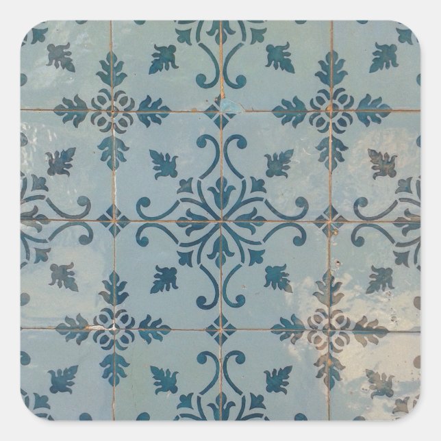 Portugal Vintage Mosaics Square Sticker (Front)