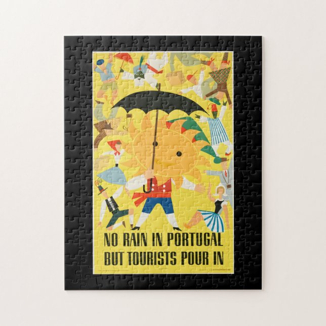 Portugal - Vintage Travel Poster Beautiful Jigsaw Puzzle (Vertical)