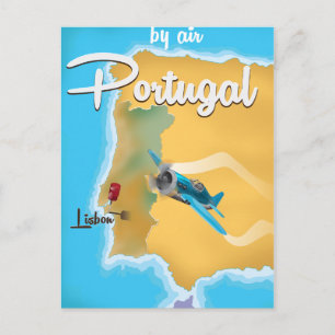Portugal vintage travel poster postcard