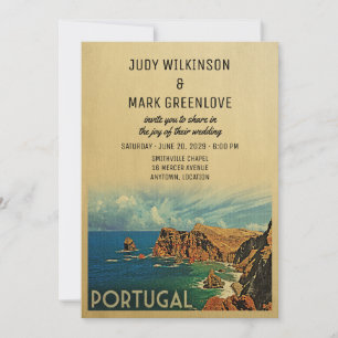 Portugal Wedding Invitation Portuguese Madeira
