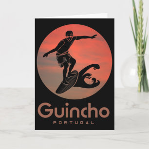 Portugal Windsurfing Surfing Surfers Praia Do Guin Card