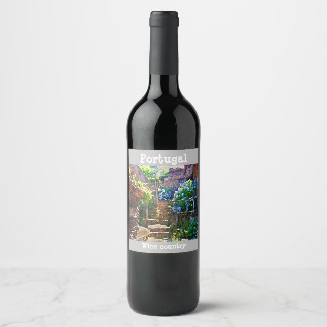 Portugal wine country wine label (Front)