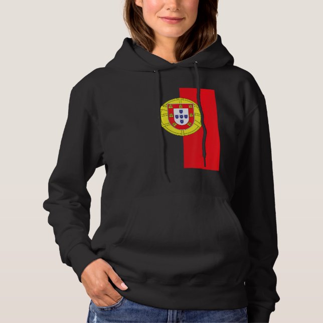 Portugal  Women Men Kids Portuguese Flag Green Hoodie (Front)